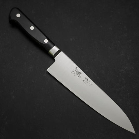 Gyuto VG-10 Polished Western Black Cherry Handle 180mm (7”)-[Musashi]-[Japanese-Kitchen-Knives]
