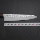Gyuto VG-10 Tsuchime Damascus Ashwood Handle 240mm (9.4”)-[Musashi]-[Japanese-Kitchen-Knives]