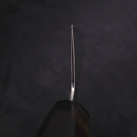 Gyuto VG-10 Tsuchime Damascus Buffalo Ebony Handle 210mm (8.3”)-[Musashi]-[Japanese-Kitchen-Knives]