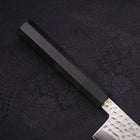 Gyuto VG-10 Tsuchime Damascus Buffalo Ebony Handle 210mm (8.3”)-[Musashi]-[Japanese-Kitchen-Knives]
