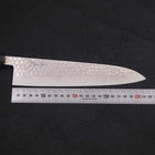 Gyuto VG-10 Tsuchime Damascus Buffalo Ebony Handle 210mm (8.3”)-[Musashi]-[Japanese-Kitchen-Knives]