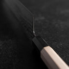 Gyuto VG-10 Tsuchime Damascus Buffalo Magnolia Handle 210mm-[Musashi]-[Japanese-Kitchen-Knives]