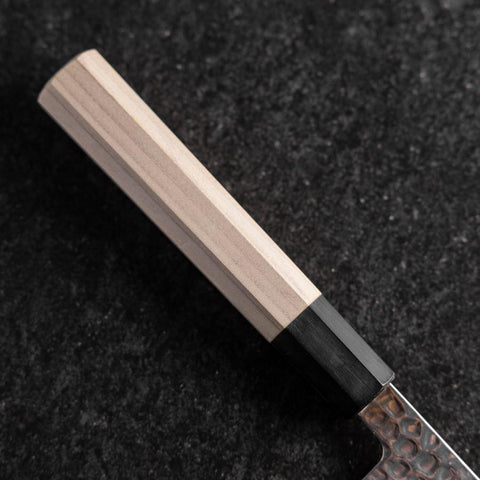 Gyuto VG-10 Tsuchime Damascus Buffalo Magnolia Handle 210mm-[Musashi]-[Japanese-Kitchen-Knives]