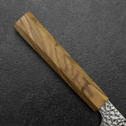 Gyuto VG-10 Tsuchime Damascus Olive Handle 210mm (8.3”)-[Musashi]-[Japanese-Kitchen-Knives]