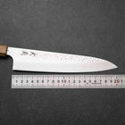 Gyuto VG-10 Tsuchime Damascus Olive Handle 210mm-[Musashi]-[Japanese-Kitchen-Knives]