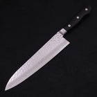 Gyuto VG-10 Tsuchime Damascus Western Black Handle 210mm (8.3”)-[Musashi]-[Japanese-Kitchen-Knives]