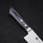 Gyuto VG-10 Tsuchime Damascus Western Dark Blue Handle 180mm (7”)-[Musashi]-[Japanese-Kitchen-Knives]