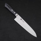 Gyuto VG-10 Tsuchime Damascus Western Dark Blue Handle 180mm (7”)-[Musashi]-[Japanese-Kitchen-Knives]