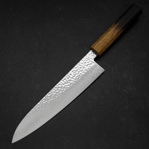 Gyuto VG-10 Tsuchime Damascus Yaki-Urushi Handle 210mm (8.3”)-[Musashi]-[Japanese-Kitchen-Knives]