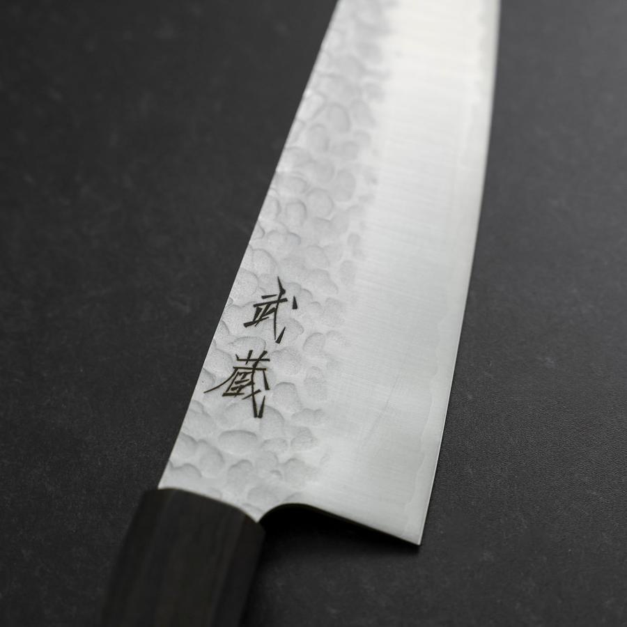 牛刀VG-10 槌目大馬士革複合木柄210mm – MUSASHI