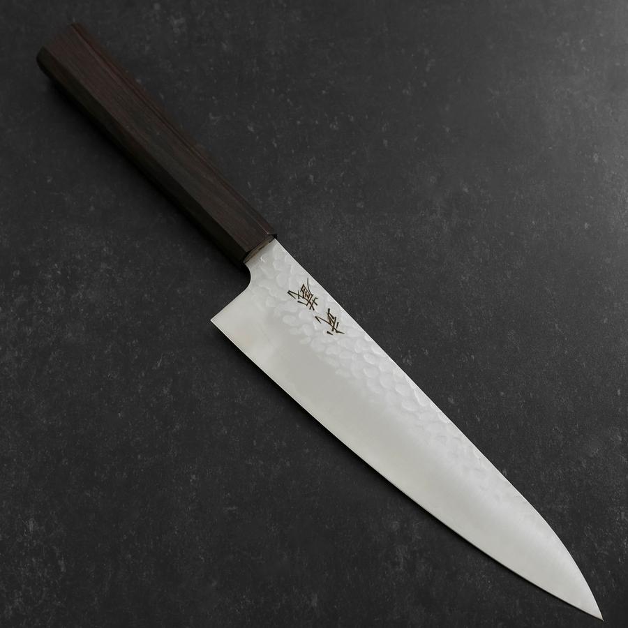 牛刀VG-10 槌目大馬士革複合木柄210mm – MUSASHI