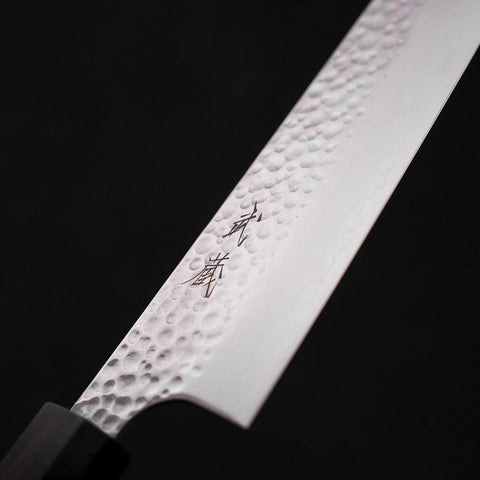 Gyuto VG-10 Tsuchime Ebony Handle 210mm (8.3”)-[Musashi]-[Japanese-Kitchen-Knives]