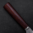 Gyuto VG-10 Tsuchime Oval Mahogany Handle 200mm (7.9”)-[Musashi]-[Japanese-Kitchen-Knives]