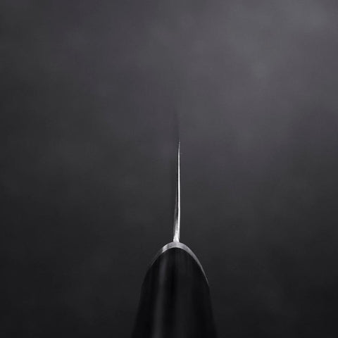 Gyuto VG-10 Tsuchime Oval Purple Handle 200mm-[Musashi]-[Japanese-Kitchen-Knives]