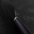 Gyuto VG-10 Tsuchime Oval Purple Handle 200mm-[Musashi]-[Japanese-Kitchen-Knives]