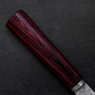 Gyuto VG-10 Tsuchime Oval Red Handle 180mm (7”)-[Musashi]-[Japanese-Kitchen-Knives]