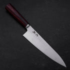 Gyuto VG-10 Tsuchime Oval Red Handle 180mm (7”)-[Musashi]-[Japanese-Kitchen-Knives]