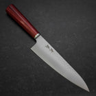 Gyuto VG-10 Tsuchime Western Red Handle 185mm (7.3”) (7.3”)-[Musashi]-[Japanese-Kitchen-Knives]
