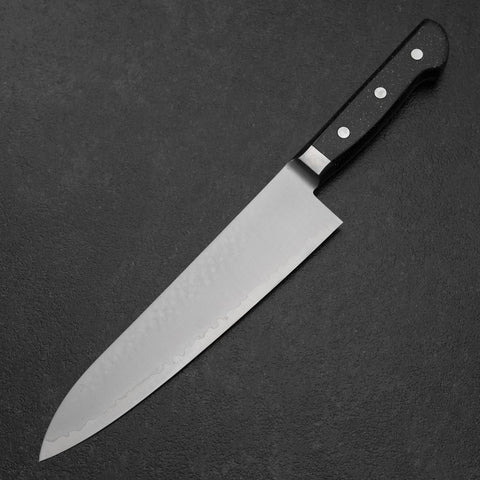 Gyuto VG-5 Tsuchime Black Marble Handle 210mm-[Musashi]-[Japanese-Kitchen-Knives]