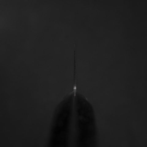 Gyuto VG-5 Tsuchime Black Marble Handle 210mm-[Musashi]-[Japanese-Kitchen-Knives]