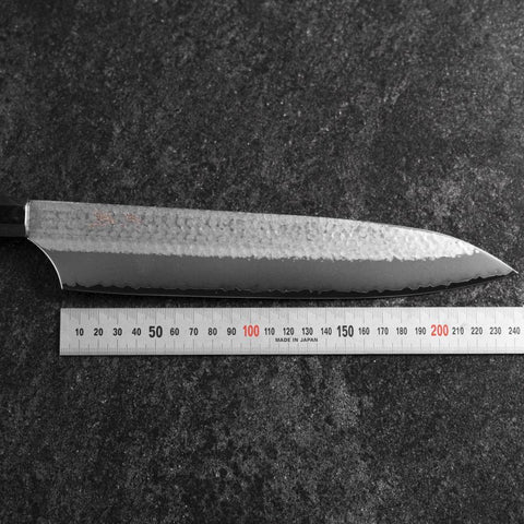 Gyuto VG-5 Tsuchime Buffalo Bubinga Handle 240mm-[Musashi]-[Japanese-Kitchen-Knives]