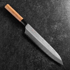 Gyuto VG-5 Tsuchime Buffalo Bubinga Handle 240mm-[Musashi]-[Japanese-Kitchen-Knives]