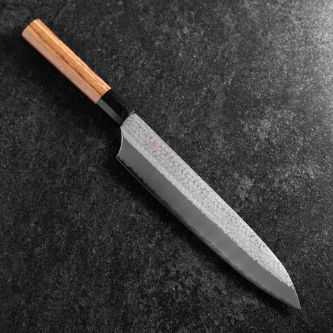 Gyuto VG-5 Tsuchime Buffalo Bubinga Handle 240mm-[Musashi]-[Japanese-Kitchen-Knives]