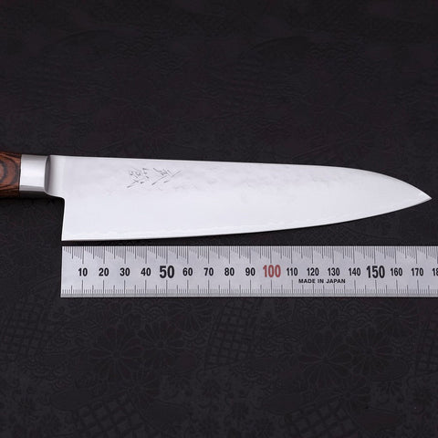 Gyuto VG-5 Tsuchime Western Handle 180mm (7”)-[Musashi]-[Japanese-Kitchen-Knives]