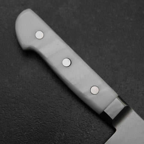 Gyuto VG-5 Tsuchime White Marble Handle 210mm (8.3”)-[Musashi]-[Japanese-Kitchen-Knives]