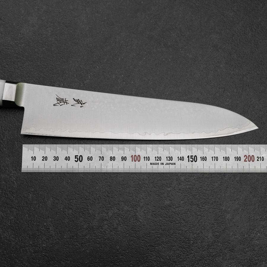 牛刀 VG-5 槌目 ホワイト大理石風柄 210mm – MUSASHI