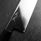 Gyuto White Steel #1 Mirror Moon-Fuji Water Honyaki Buffalo Ebony Handle With Sheath 240mm (9.4”)-[Musashi]-[Japanese-Kitchen-Knives]