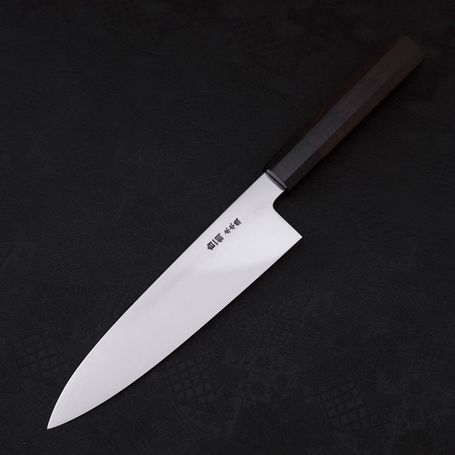 梵静刃物　出刃包丁　黒檀水牛八角柄　175mm 牛刀 白一水本焼 鏡面 黒檀水牛柄 210mm – MUSASHI