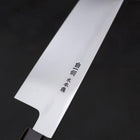 Gyuto White Steel #1 Mirror Water Honyaki Buffalo Ebony Handle With Sheath 210mm (8.3”)-[Musashi]-[Japanese-Kitchen-Knives]