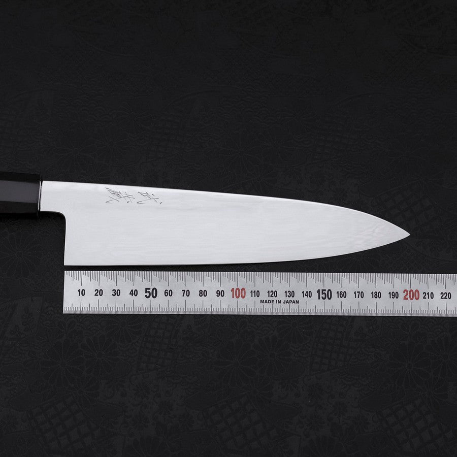 牛刀 白一水本焼 鏡面 黒檀水牛柄 210mm – MUSASHI