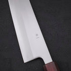 Gyuto White Steel #1 Polished Purple Urushi Handle 210mm (8.3”)-[Musashi]-[Japanese-Kitchen-Knives]