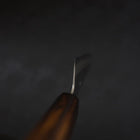 Gyuto White Steel #1 Polished Sumi Urushi Handle 210mm (8.3”)-[Musashi]-[Japanese-Kitchen-Knives]