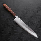Gyuto White Steel #1 Polished Sumi Urushi Handle 240mm (9.4”)-[Musashi]-[Japanese-Kitchen-Knives]