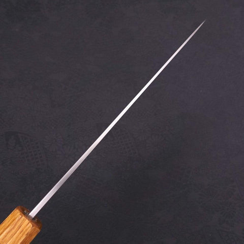Gyuto White Steel #1 Polished Yaki Urushi Handle 180mm (7”)-[Musashi]-[Japanese-Kitchen-Knives]