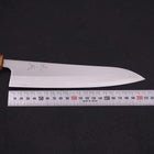 Gyuto White Steel #1 Polished Yaki Urushi Handle 210mm (8.3”)-[Musashi]-[Japanese-Kitchen-Knives]