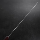 Gyuto White Steel #1 Stainless Clad Tsuchime Purple Urushi Handle 240mm (9.4”)-[Musashi]-[Japanese-Kitchen-Knives]