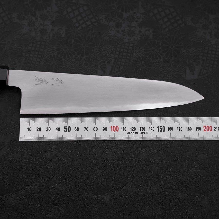牛刀 白紙2号 黒打 水牛朴木柄 210mm – MUSASHI