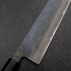 Gyuto White Steel #2 Kurouchi Buffalo Magnolia Handle 240mm-[Musashi]-[Japanese-Kitchen-Knives]