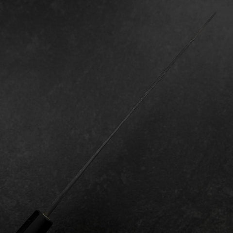 Gyuto White Steel #2 Kurouchi Buffalo Magnolia Handle 240mm-[Musashi]-[Japanese-Kitchen-Knives]