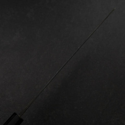 Gyuto White Steel #2 Kurouchi Buffalo Magnolia Handle 240mm（wider width）-[Musashi]-[Japanese-Kitchen-Knives]