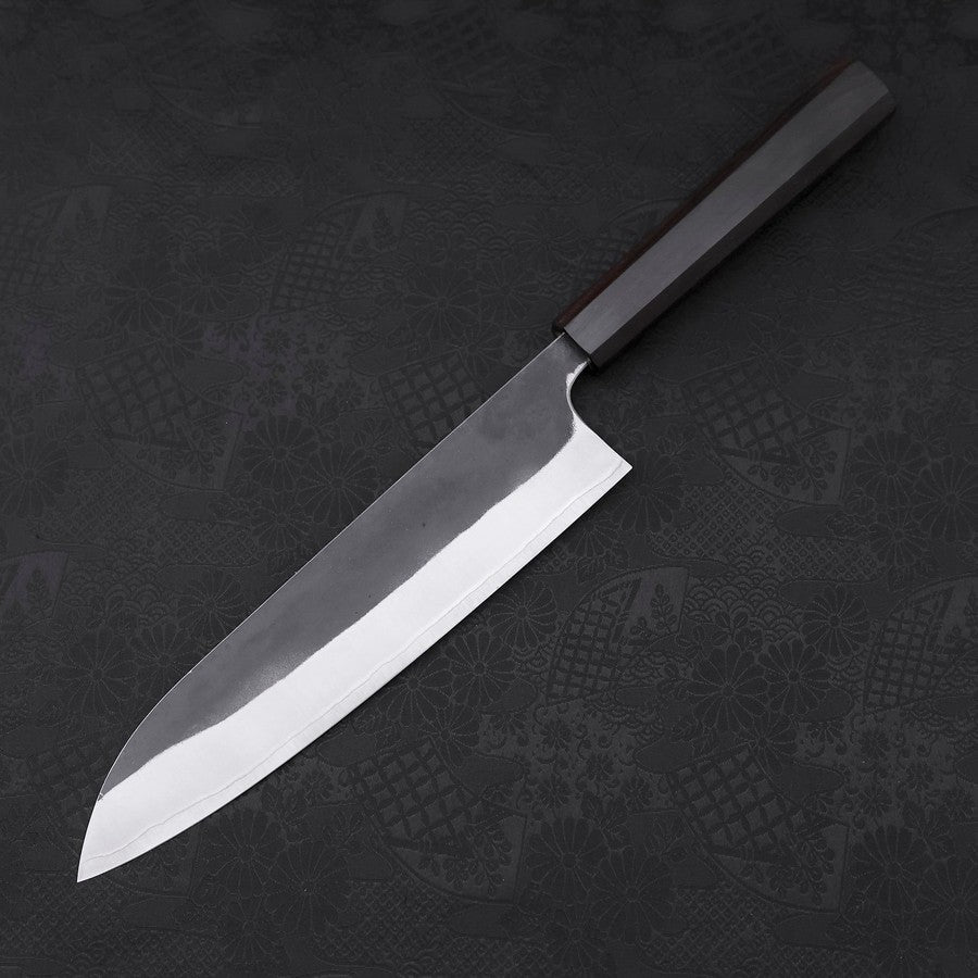 牛刀 青紙2号 黒打 黒檀水牛柄 210mm – MUSASHI