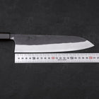 Gyuto White Steel #2 Kurouchi Stainless Clad Ebony Handle 210mm (8.3”)-[Musashi]-[Japanese-Kitchen-Knives]