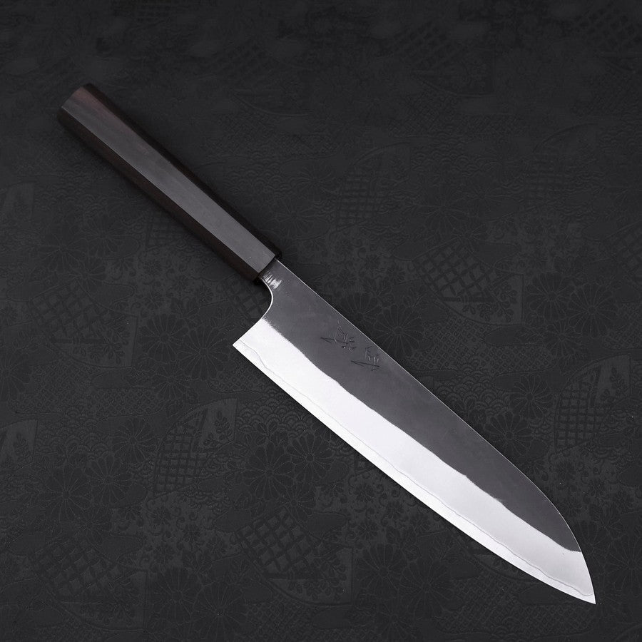 牛刀 青紙2号 黒打 黒檀水牛柄 210mm – MUSASHI