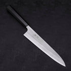 Gyuto White Steel #2 Nashiji Ebony Handle 240mm (9.4”)-[Musashi]-[Japanese-Kitchen-Knives]