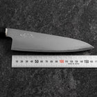 Gyuto White Steel #2 Polished Buffalo Magnolia Handle 165mm-[Musashi]-[Japanese-Kitchen-Knives]