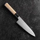 Gyuto White Steel #2 Polished Buffalo Magnolia Handle 165mm-[Musashi]-[Japanese-Kitchen-Knives]
